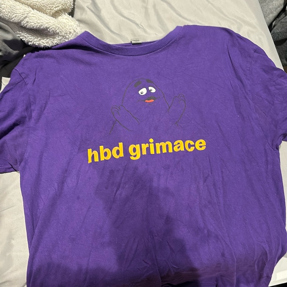 men’s mcdonald’s grimace purple tee